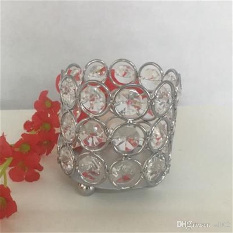 crystal votive candle holders