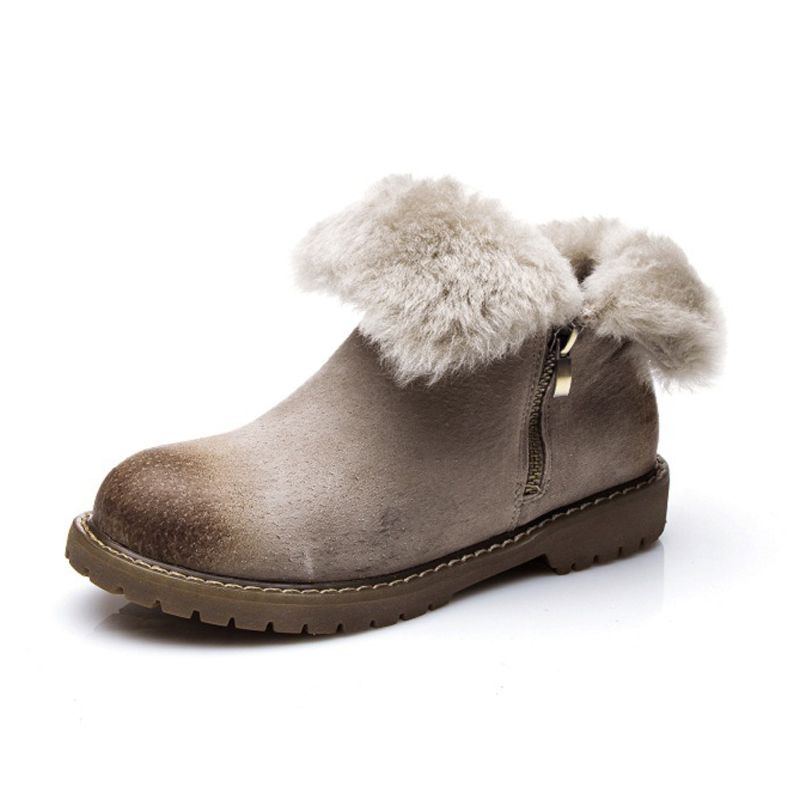 bota feminina com pele de carneiro