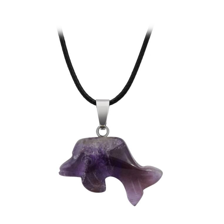 Amethyst (Leather Chain)