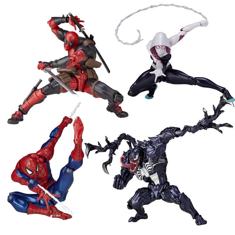 Marvel Spider-Man Venom No.003 Revoltech Series PVC Action Figure Model Toy Gift