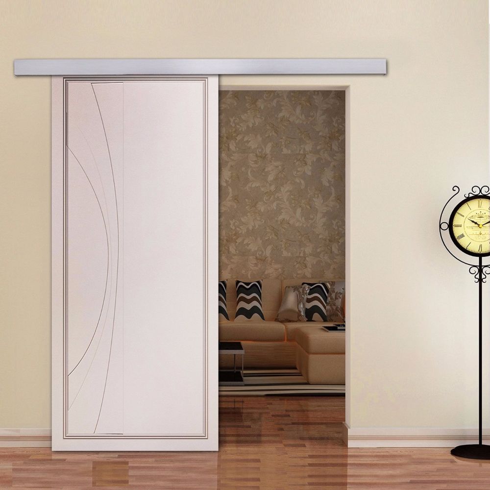2021 Sliding Barn Door Hardware 6.6ft Aluminum Alloy Modern Style For