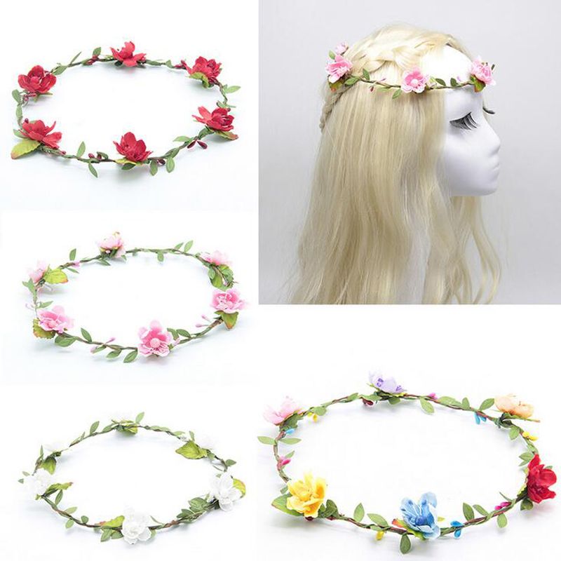 peach flower hair accessories