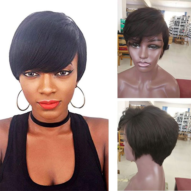 Short Wigs For African American Women Rihanna Short Pixie Lace