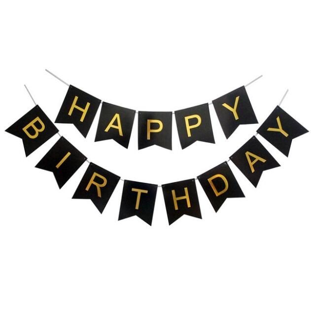 2019 glitter happy birthday letter bunting banner gold letters hanging pink blue string flags baby shower party decoration favours from letter banner