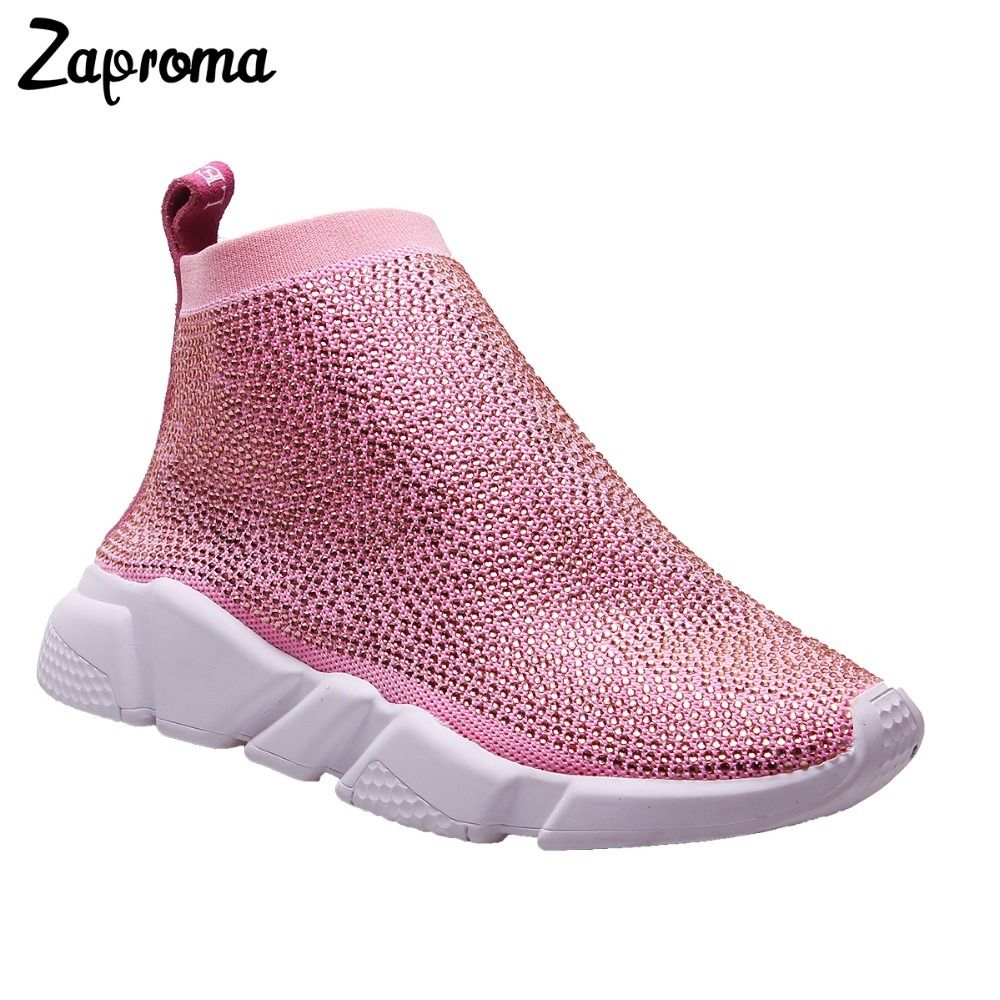 rhinestone sock sneaker