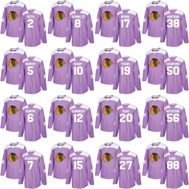 chicago blackhawks cancer jersey