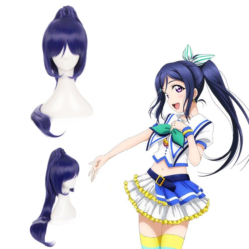 Z F Lovelive Sunshine Aqours Kanan Matsuura Cosplay Wig Blue Z F Lovelive Sunshine Aqours Kanan Matsuura Cosplay Wig Blue