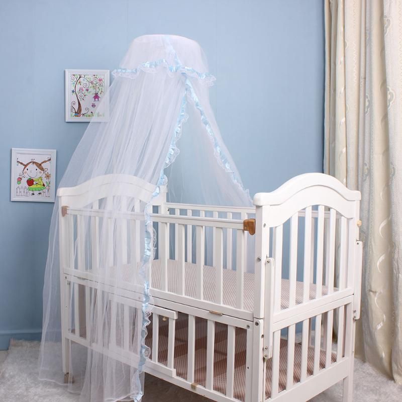 Acheter Elegant Enfant Rond Dome Lit De Lit De Berceau De Dentelle De Terrain De Fond De Moustiquaire Lit De Moustiquaire Lit Dentee De Literie Bebe De 3 19 Du Gomo