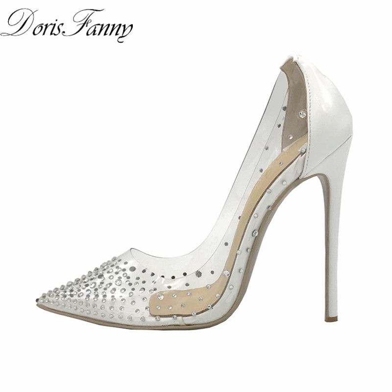 white and gold wedding shoes
