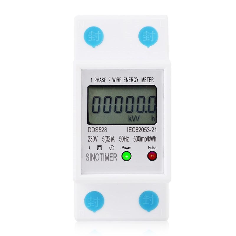 LCD Digital Power Consumption Meter Single Phase Energy Meter kWh Watt AC Meter~ LCD Digital Power Consumption Meter Single Phase Energy Meter kWh Watt AC Meter~