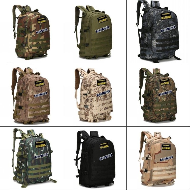 Nuevo ganador de Ganador la mochila de PUBG Nivel 3 Ganador Cena de pollo Playerunknown's Battlegrounds Cosplay Desert Camo Color Backpack