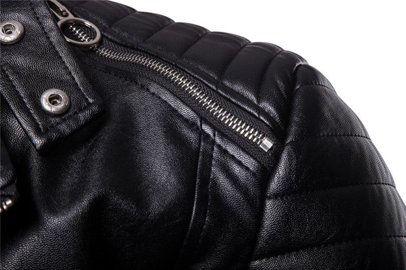 Großhandel 2018 Neue Männer Classic Diagonal Pull Leder High Quality Herren Motorrad Lederjacke Herren Stehkragen Schwarze Jacke Von Großhandel 2018 Neue Männer Classic Diagonal Pull Leder High Quality Herren Motorrad Lederjacke Herren Stehkragen Schwarze Jacke Von