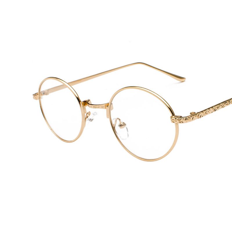 retro round frame glasses