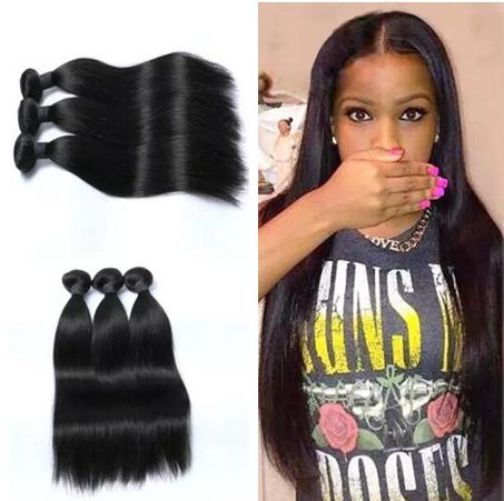 Peruivan Malaysian Hair Bundles Unprocessed Straight Human Hair