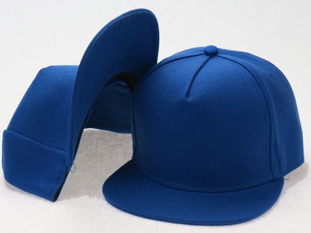 plain blue snapback hats
