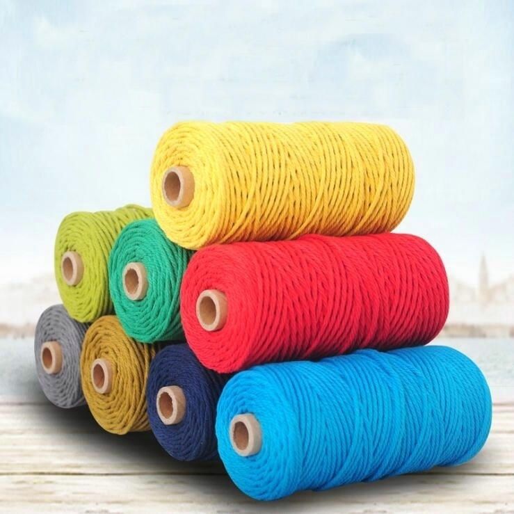 3mm*100m Cotton Cord Rope, DIY Macrame Cord Wall Hanging Plant Hanger Craft  Making Knitting Rope Twine String For Crafts, 3 RollsFrom Beauty_hause,  $6.55 | DHgate.Com