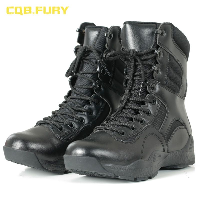 Großhandel CQB.FURY Schwarz Herren Leder Knöchel Combat Großhandel CQB.FURY Schwarz Herren Leder Knöchel Combat