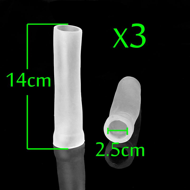 3 longs longs tubes en silicone