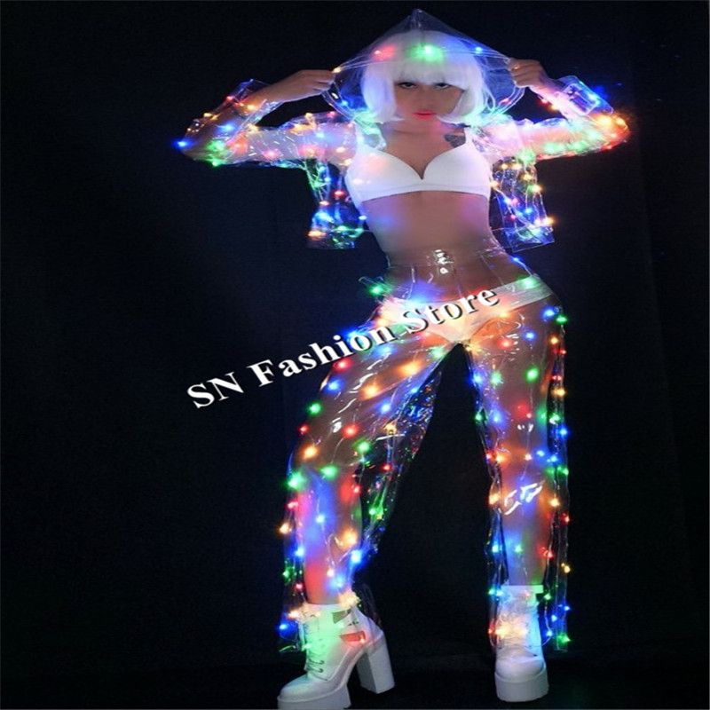 Party Funny Dress Up LED Lights Elements BColorful Party Supplies Luminous 3PC