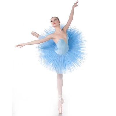 Poupées Robe Ballet Robe Manches Courtes Ballet Vêtements avec col en V pour 18 in 