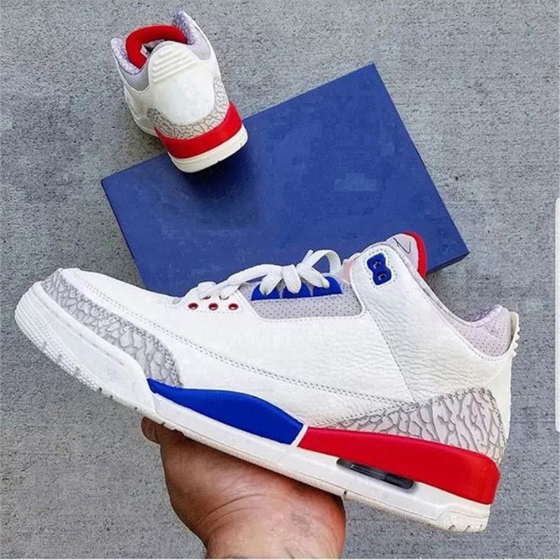 red and blue 3s