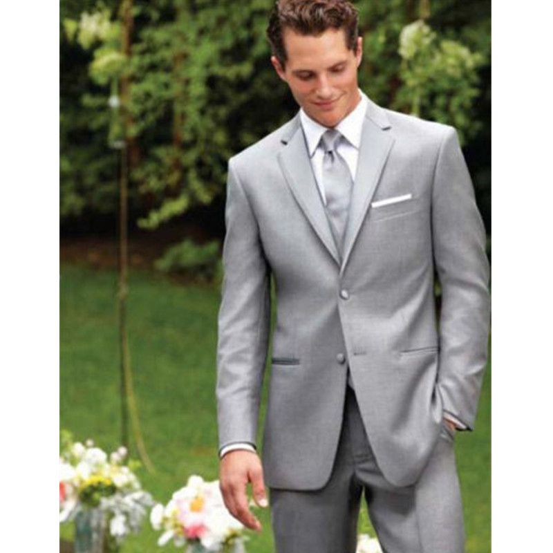 2018 Mass Dark Grau Brautigam Smoking Beste Mann Anzug Hochzeit
