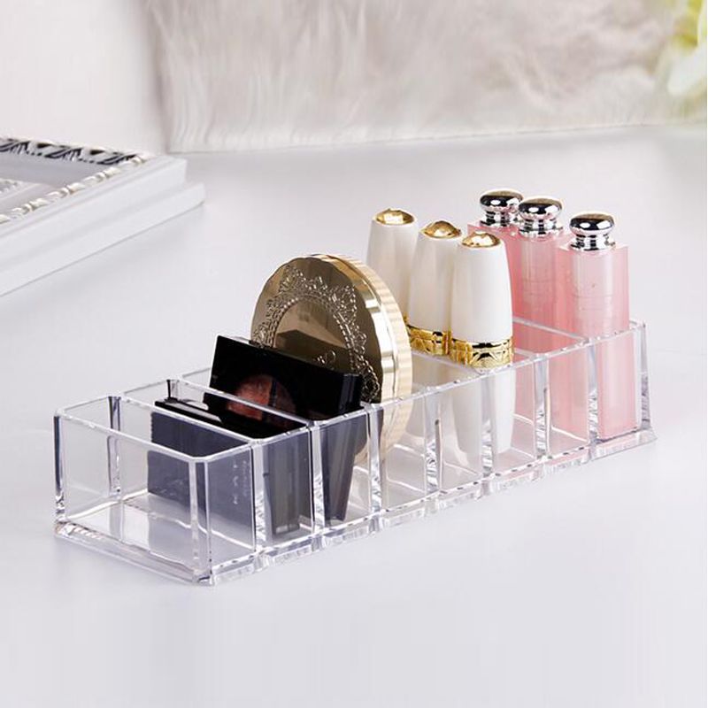 2020 Women Makeup Tools Storage Case Clear Acrylic Powder Storage Box