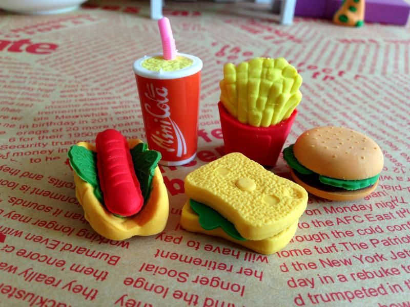 realistic rubber play food