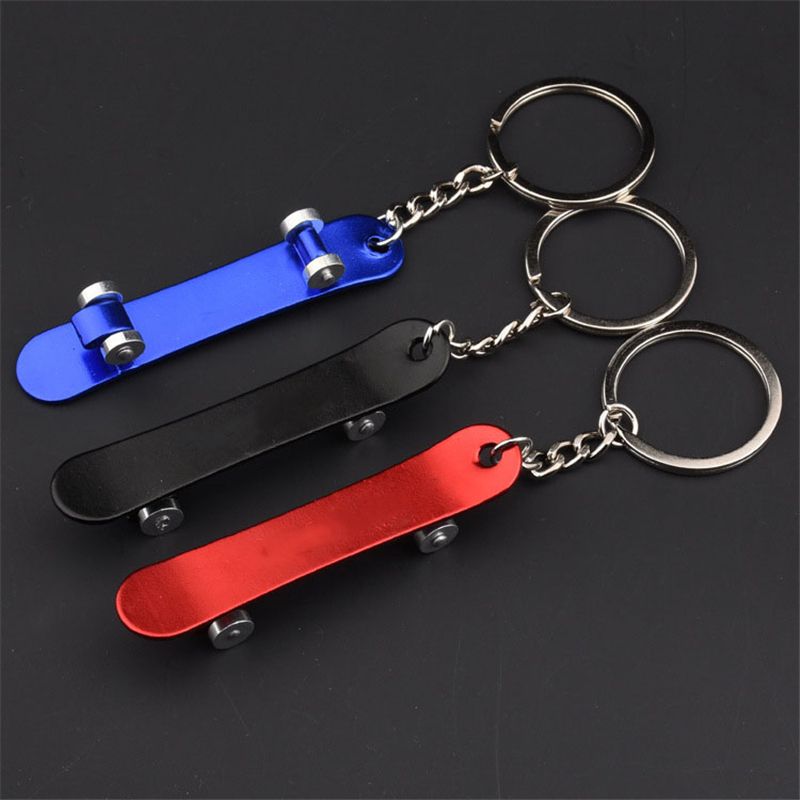 Skateboard Beer Bottle Opener Keychain 