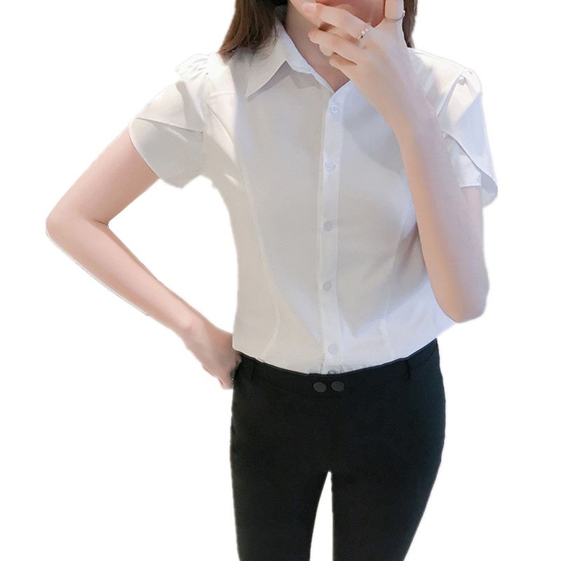 white short sleeve business shirts