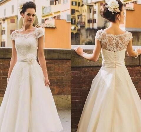 vintage inspired short wedding dresses