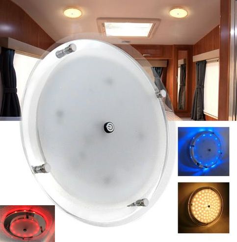 Grosshandel Forderung Neue 8 5 7 5 3 5 Led Lampe 12 V Dc Led Kreis Kristall Dach Deckenleuchte Caravan Rv Auto Wohnmobil Marine Von