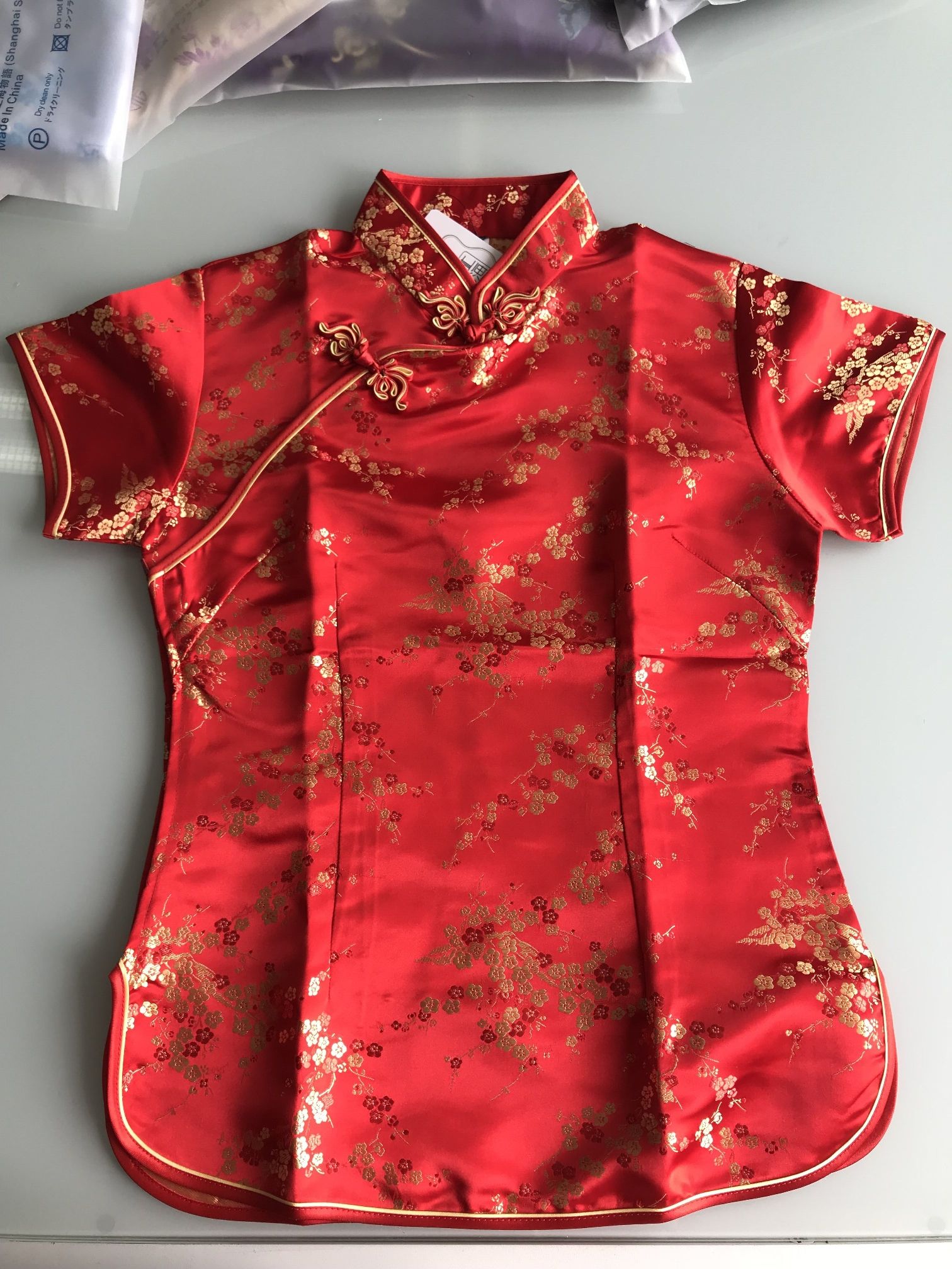 chinese satin top
