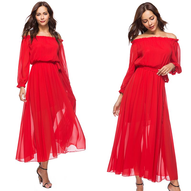 red a line dress plus size