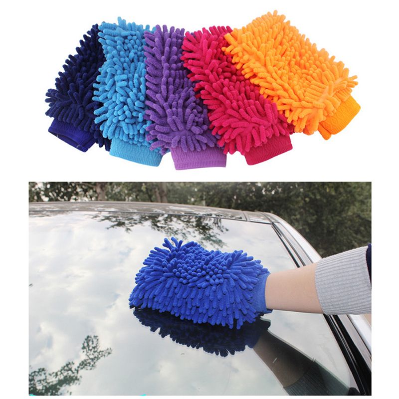 1 PCS Easy Microfiber Car Kitchen Household Wash Washing Cleaning Glove 