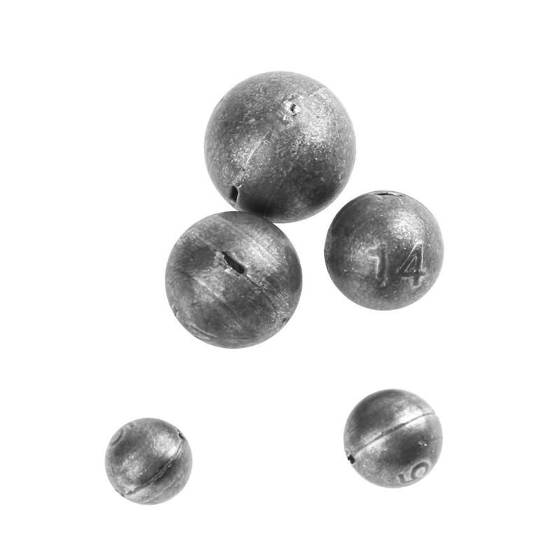 Fishing Lead Sinkers Weights 2g To 21g Quick Insert Round Balls Fishing Tackle 