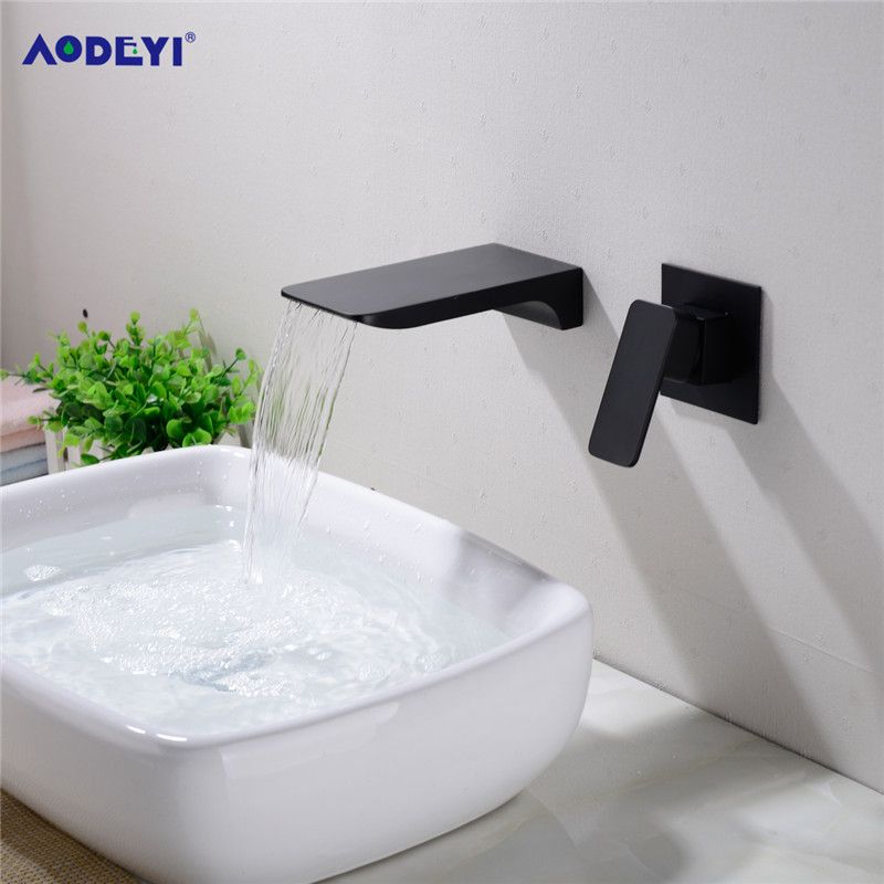 2021 Wall Mounted Bathroom Faucet Matte Black Sink Copper Waterfall Tap Kitchen Basin Mixer Brass Concealed Valve Widespread Hot Amp Cold From Suozhi1995 110 4 Dhgate Com - Wall Mounted Bathroom Faucets 2021 Wall Mounted Bathroom Faucet Matte Black Sink Copper Waterfall Tap Kitchen Basin Mixer Brass Concealed Valve Widespread Hot Amp Cold From Suozhi1995 110 4 Dhgate Com - Wall Mounted Bathroom Faucets