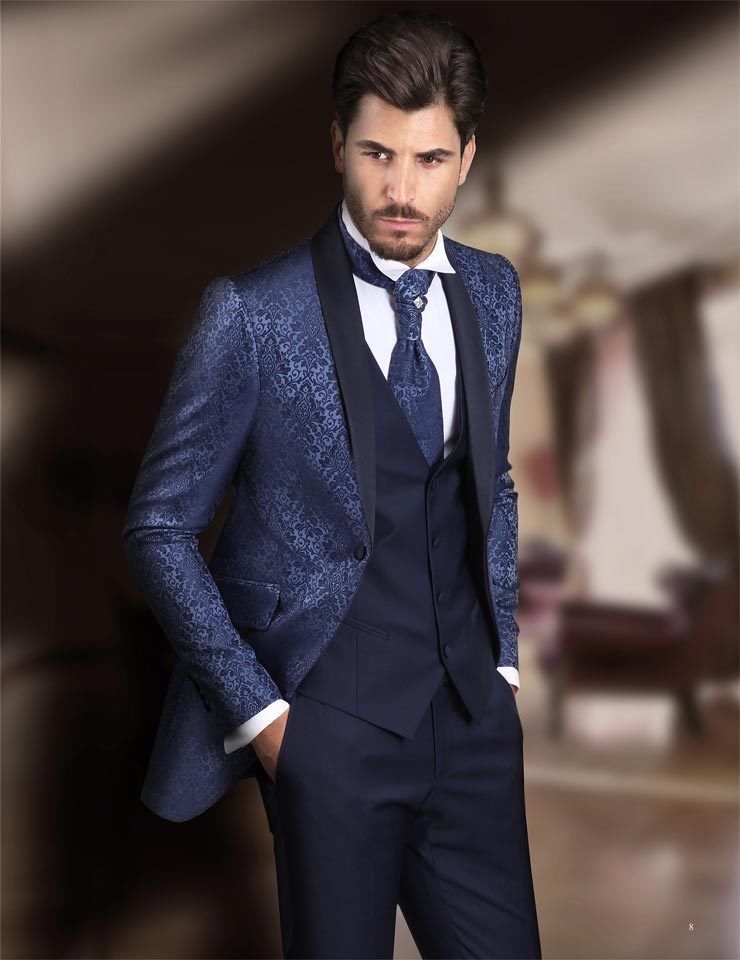 Acquistare Abiti Da Uomo Blu Navy Smoking Da Sposo Slim Fit Da Sposo Abito  Da Cerimonia Formale Con Un Bottone Incluso Giacca + Pantaloni + Gilet  Economico | Consegna Veloce E Qualità | It.Dhgate