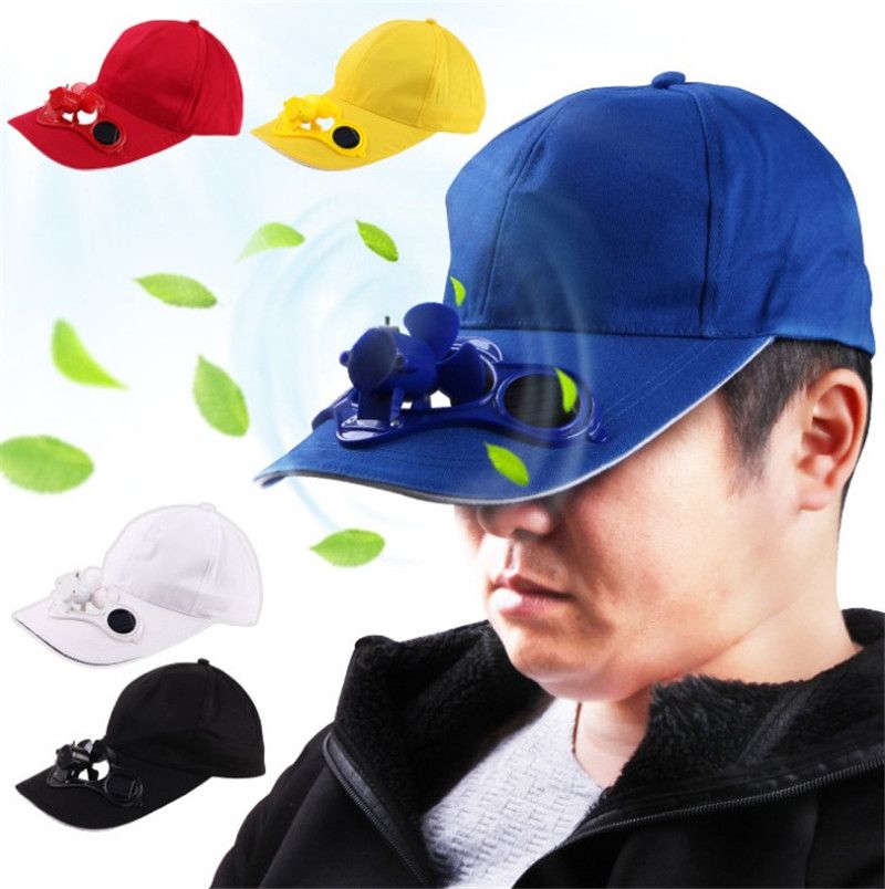 Hommes Femmes Sport Baseball Hat Cap Avec Solaire Sun Power Ventilateur de refroidissement Sun Visor Cap 