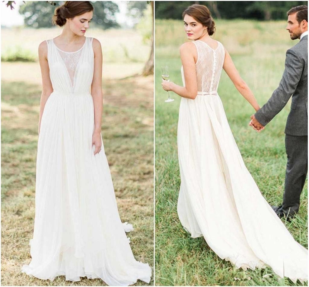 simple flowy wedding dress
