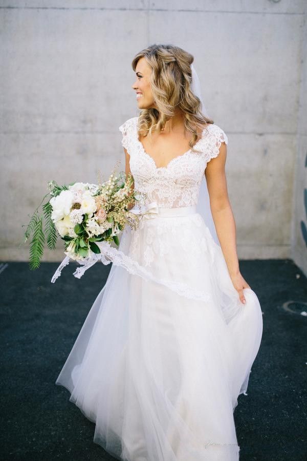 2018 estilo bohemio vestidos de boda de playa para bodas con cuello en