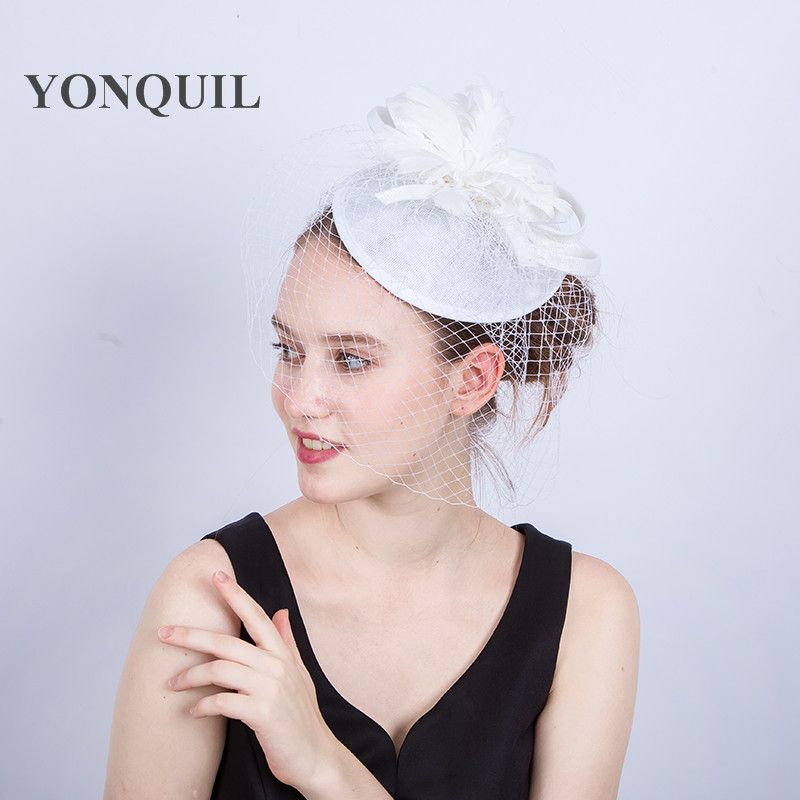 white wedding hats online