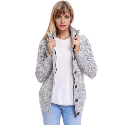 zipper cardigan sweater womens