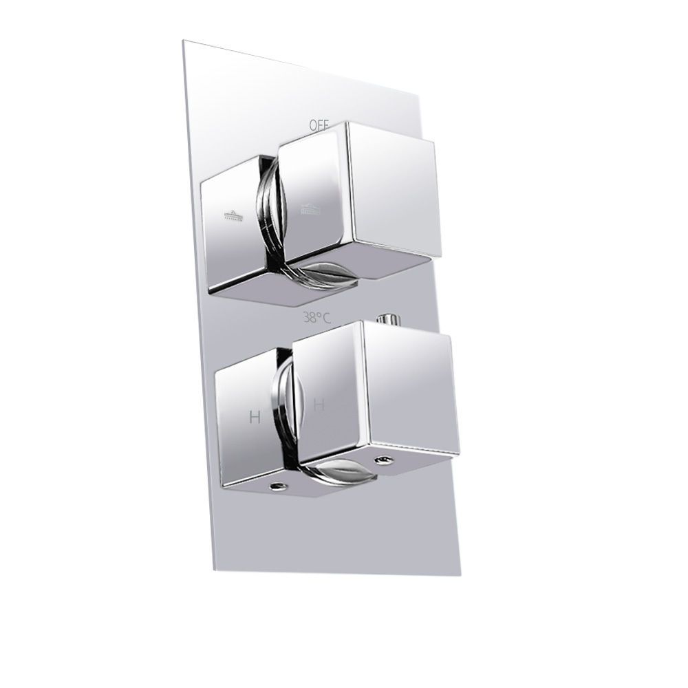 2020 Quality Products Square Handle Brass Thermostatic Shower