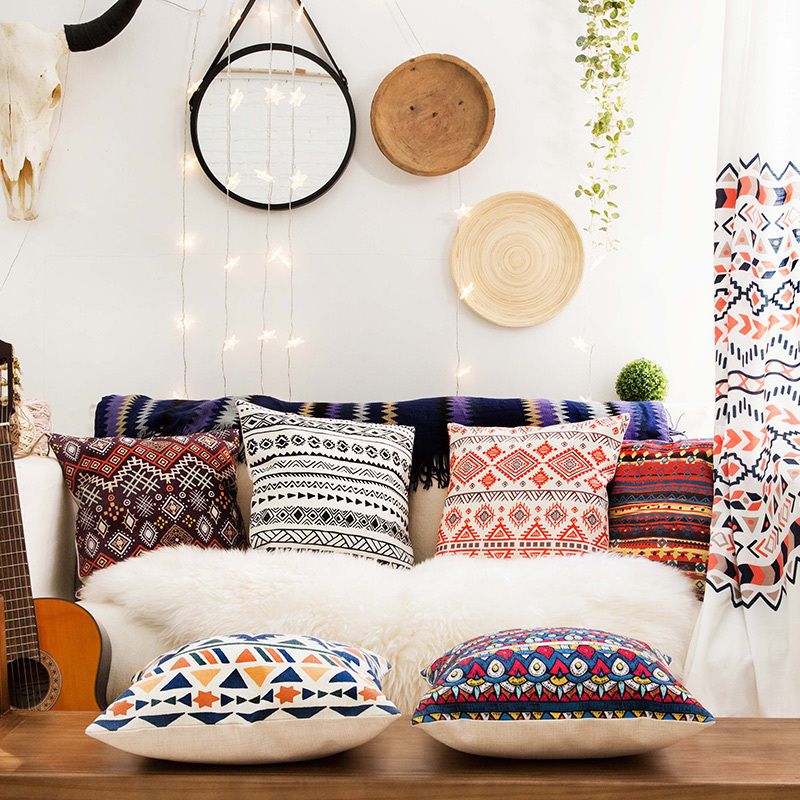 Southeast Asia Bohemian Style Cotton And Hemp Creative Simple Pillow Sofa Pillow Midday Break Pillow Core Wicker Patio Furniture Cushions Outdoor Southeast Asia Bohemian Style Cotton And Hemp Creative Simple Pillow Sofa Pillow Midday Break Pillow Core Wicker Patio Furniture Cushions Outdoor