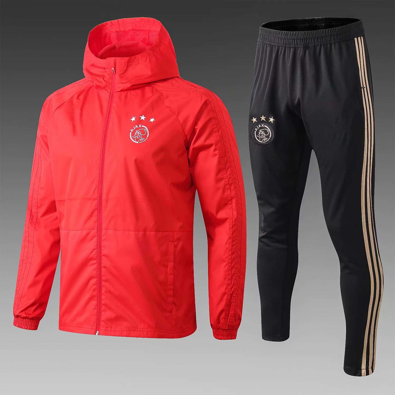 19-20 AJAX Manga Larga Traje de Entrenamiento de f/útbol Regalo Competencia Traje para Hombre Top Pantalones Trajes de F/útbol Uniforme de Equipo