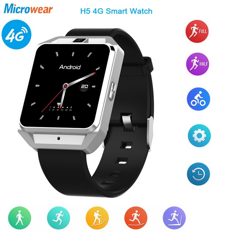microwear h5 4g smartwatch