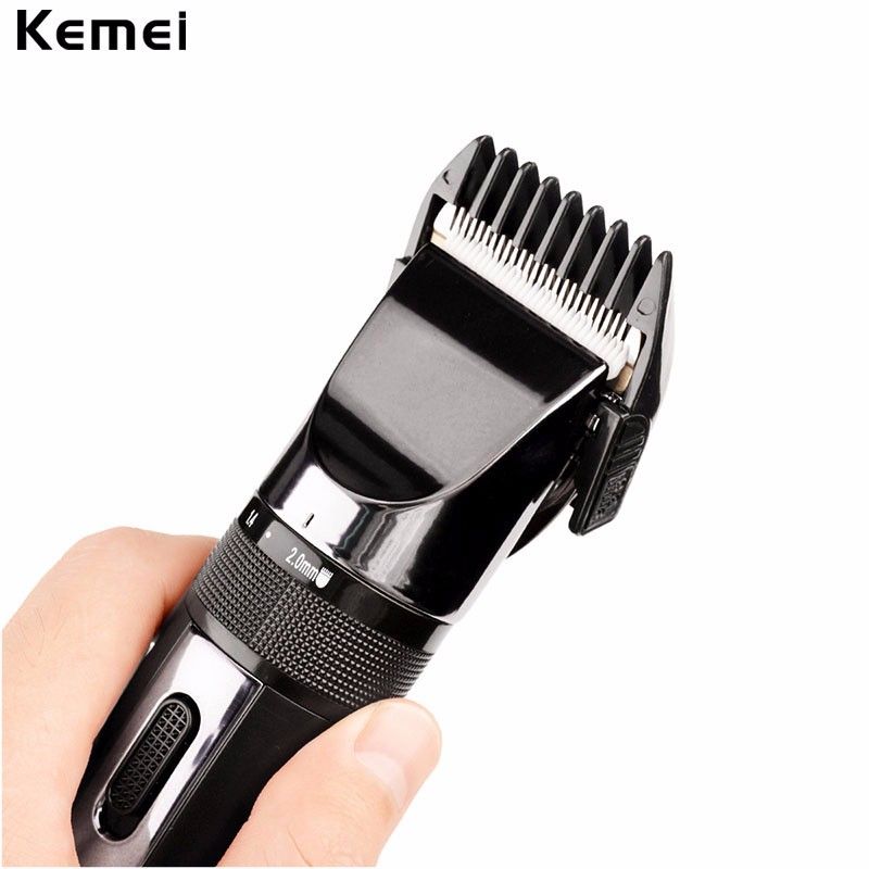 Professional Rechargeable Cordless Hair Clippers Ceramic Titanium