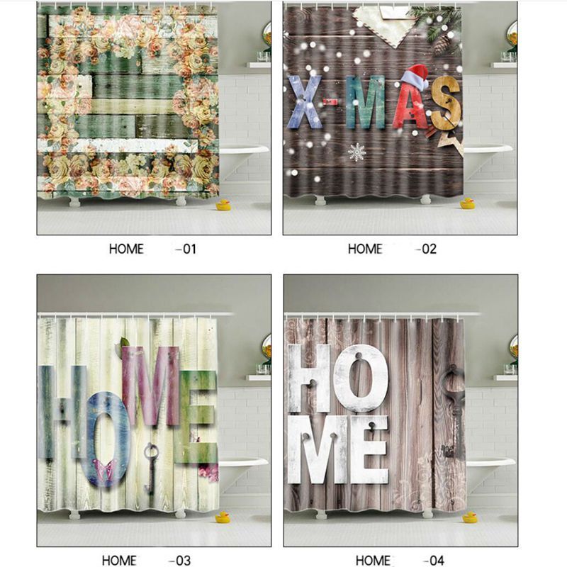 2020 Wood Home Shower Curtains Mildew Resistant Waterproof Old Wooden Bathroom Decor With Hooks Xmas Bathroom Decor 180 180cm From Fullhouse517 16 43 Dhgate Com