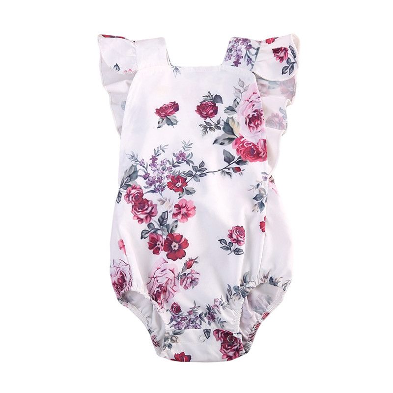 Acquistare Vestiti Della Ragazza Appena Nati 2018 Estate Ruffles Floreale  Pagliaccetto Vestiti Di Un Pezzo Abbigliamento Neonati Tuta Bebè Body  Neonato Abbigliamento Bambine Economico | Consegna Veloce E Qualità |  DHgate Italy